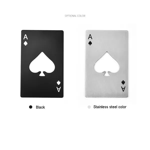 Ace of Spades Playing Card Bottle Opener
