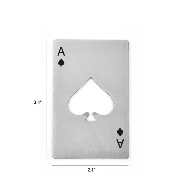 Ace of Spades Playing Card Bottle Opener