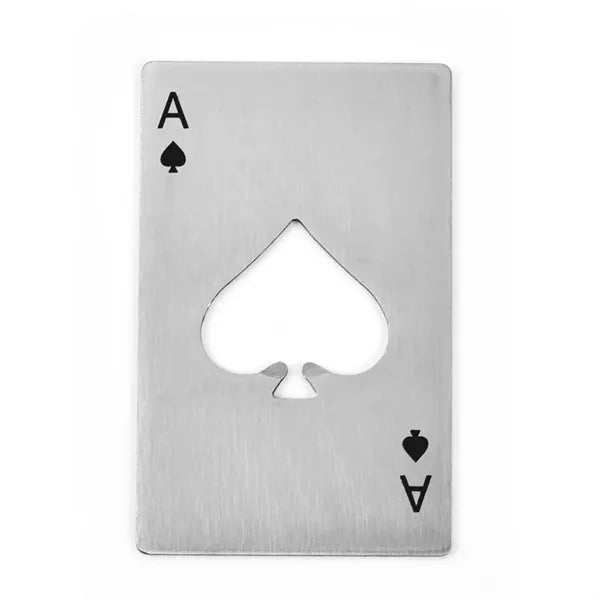 Ace of Spades Playing Card Bottle Opener