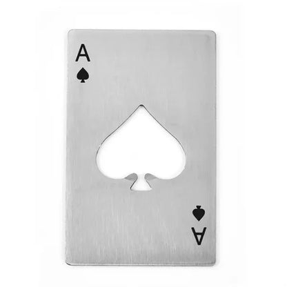 Ace of Spades Playing Card Bottle Opener
