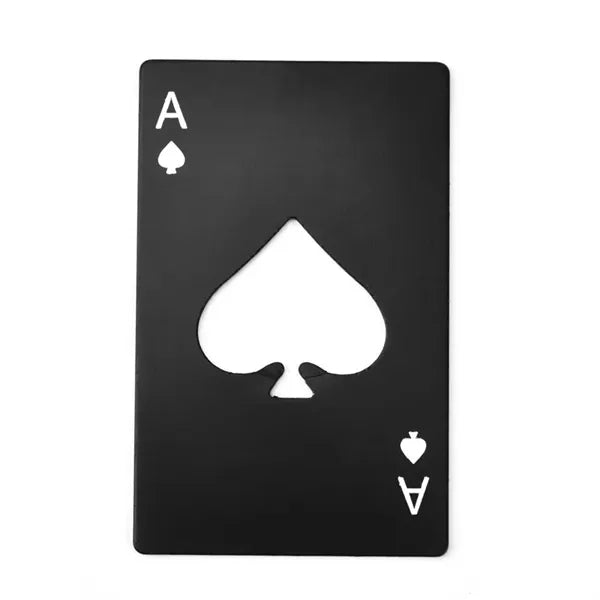Ace of Spades Playing Card Bottle Opener