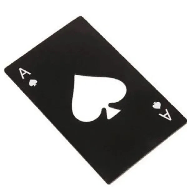 Ace of Spades Playing Card Bottle Opener