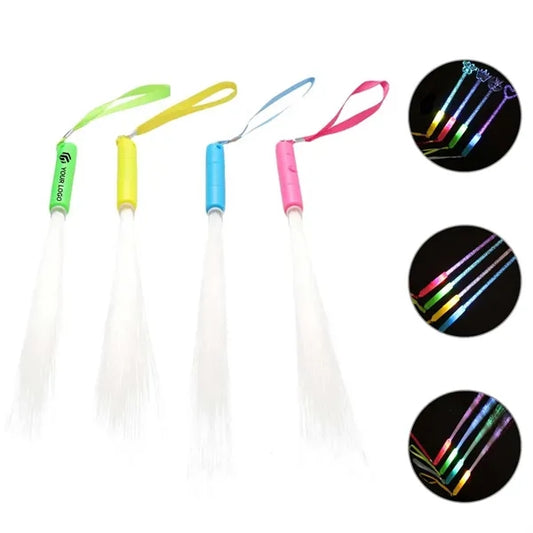 Party Favor LED Glow Fiber Flashing Light Up Wands Sticks