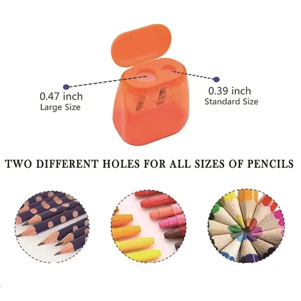 Colored Manual Hand Held Small Compact Pencil Sharpener
