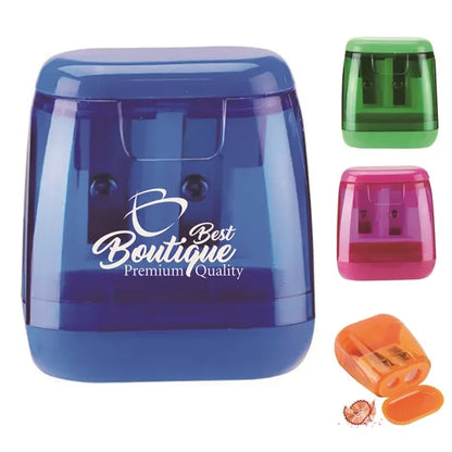 Colored Manual Hand Held Small Compact Pencil Sharpener