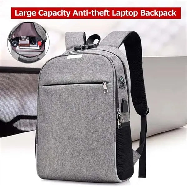 Anti Theft Travel Laptop Backpack with USB Charging Port
