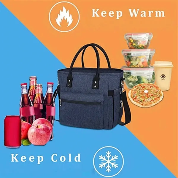 Versatile Insulated Picnic Tote Bag with Detachable Strap