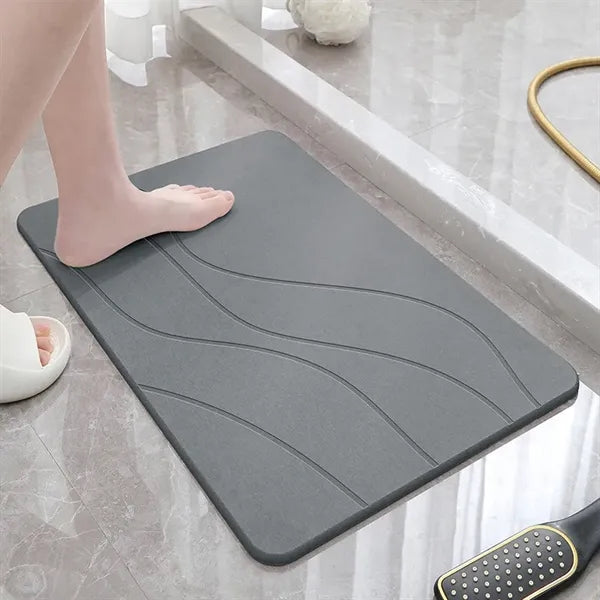 Diatomaceous Earth Carved Floor Mat