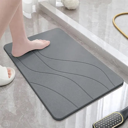 Diatomaceous Earth Carved Floor Mat