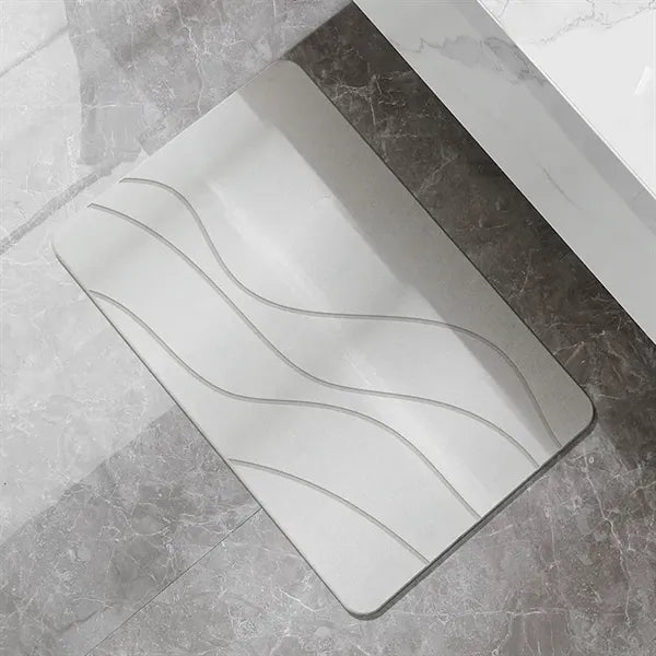 Diatomaceous Earth Carved Floor Mat