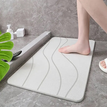 Diatomaceous Earth Carved Floor Mat