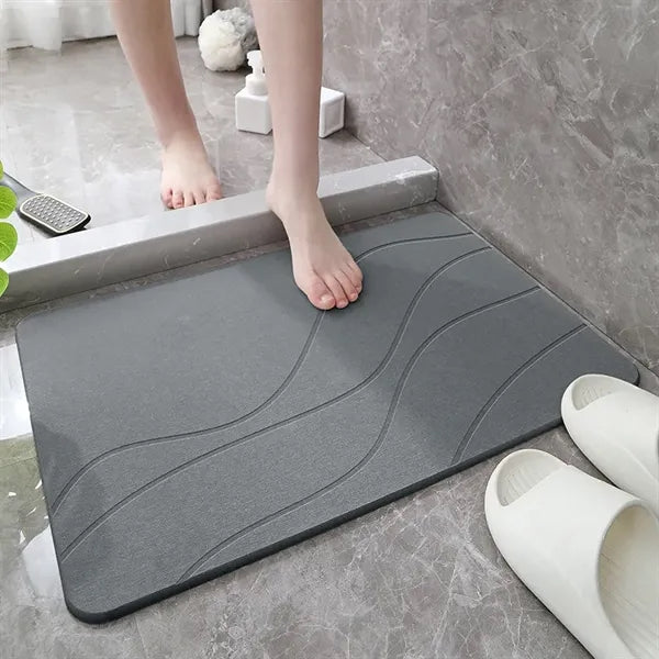 Diatomaceous Earth Carved Floor Mat