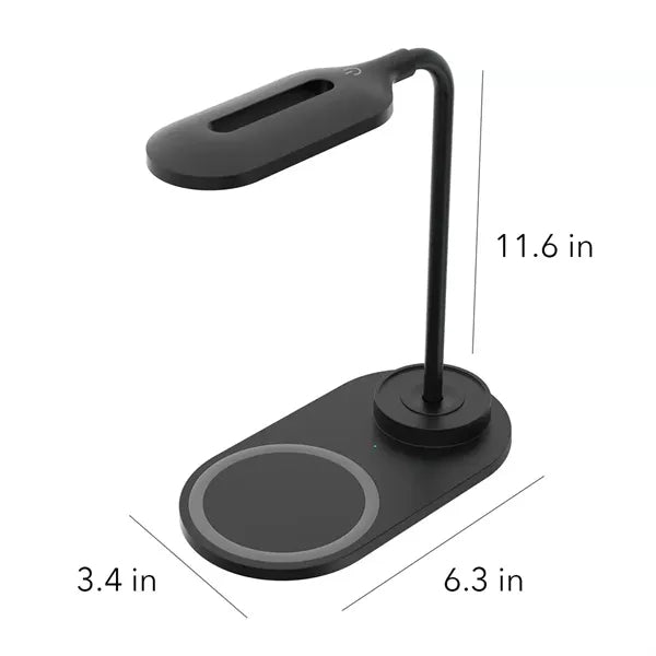 LED Lamp Touch Gooseneck Desk with Wireless Charging
