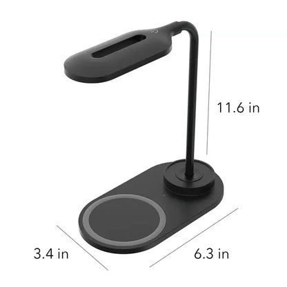 LED Lamp Touch Gooseneck Desk with Wireless Charging