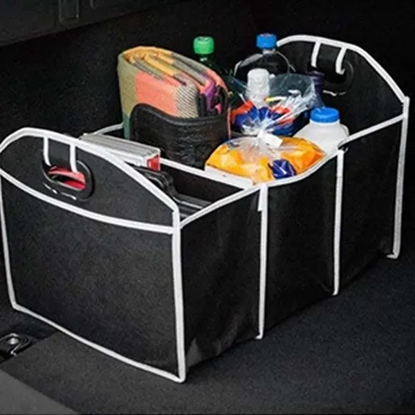 Non-woven Foldable Car Trunk Organizer with 3 Compartments