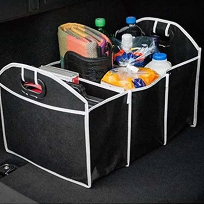 Non-woven Foldable Car Trunk Organizer with 3 Compartments