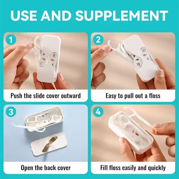Portable Practical Healthy Automatic Pop-up Dental Floss