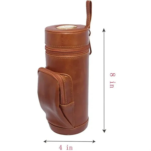 PU Leather Travel Cigar Case Pouch