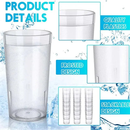 Durable Party Clear Plastic Frosted Tumbler Acrylic cup