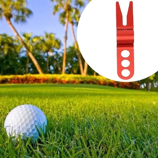 Portable Marker Course Golf Metal Divot Repair Tool