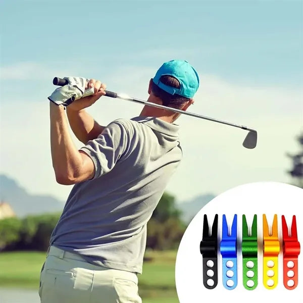 Portable Marker Course Golf Metal Divot Repair Tool