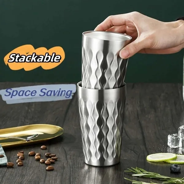 Double Wall Party Camp Beer Stainless Steel Drinking Cup
