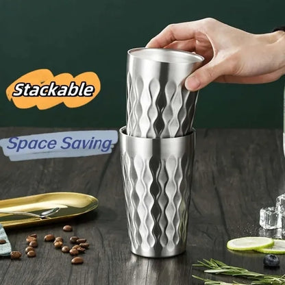 Double Wall Party Camp Beer Stainless Steel Drinking Cup