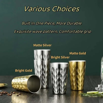 Double Wall Party Camp Beer Stainless Steel Drinking Cup