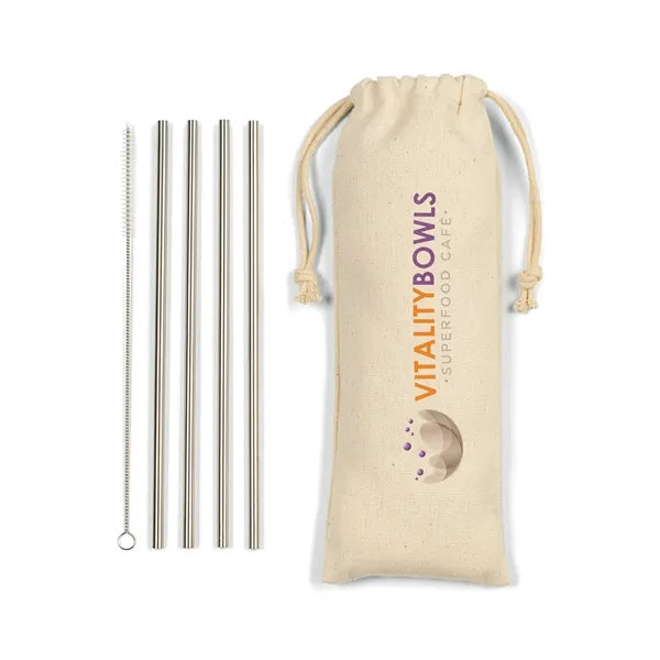 Reed Stainless Steel Straw Set
