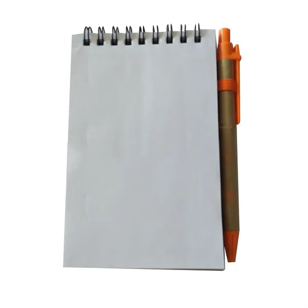 Mini Pocket Size Spiral Notebook With Blank Page And Pen