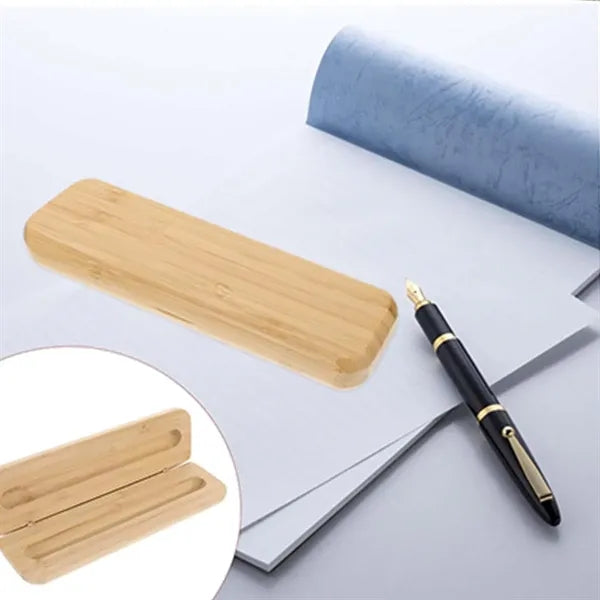 Gift Supply Durable Eco-friendly Bamboo Wood Pen Case