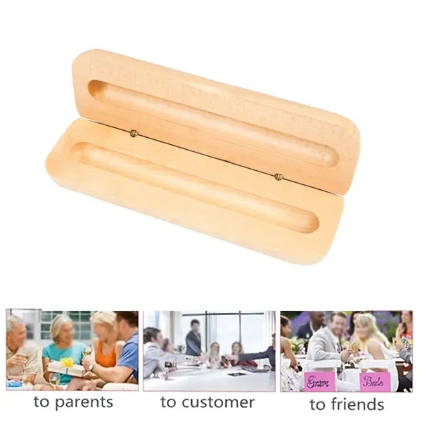 Gift Supply Durable Eco-friendly Bamboo Wood Pen Case