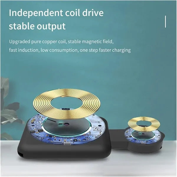 65W Wireless Charger Foldable Stand Pad Fast Charging Dock