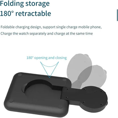 65W Wireless Charger Foldable Stand Pad Fast Charging Dock