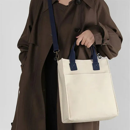 Large Capacity Portable Canvas Crossbody Shoulder Handbag