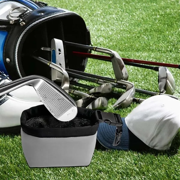 Waterproof Golf Club Cleaning Bag with Detachable Clip