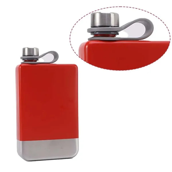 Outdoor camping hiking men whiskey stainless steel hip flask