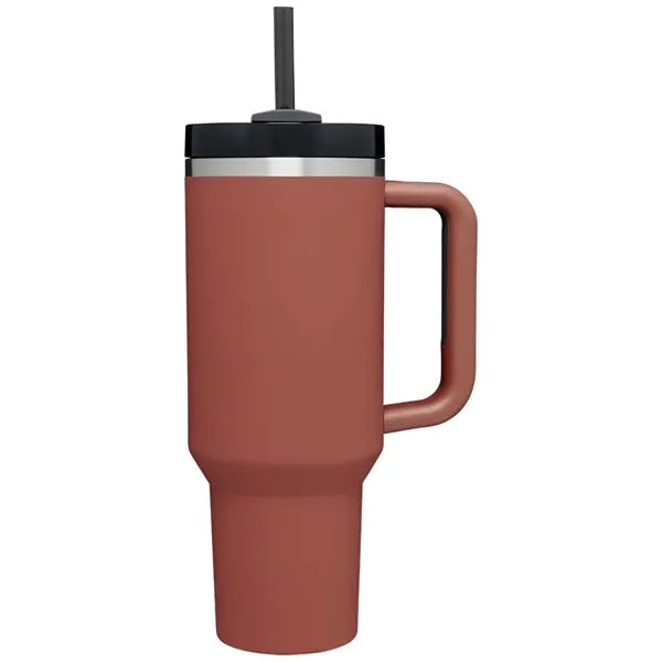 40 oz Insulated Stainless SteelTumbler W/Twist On 3-Way Lid