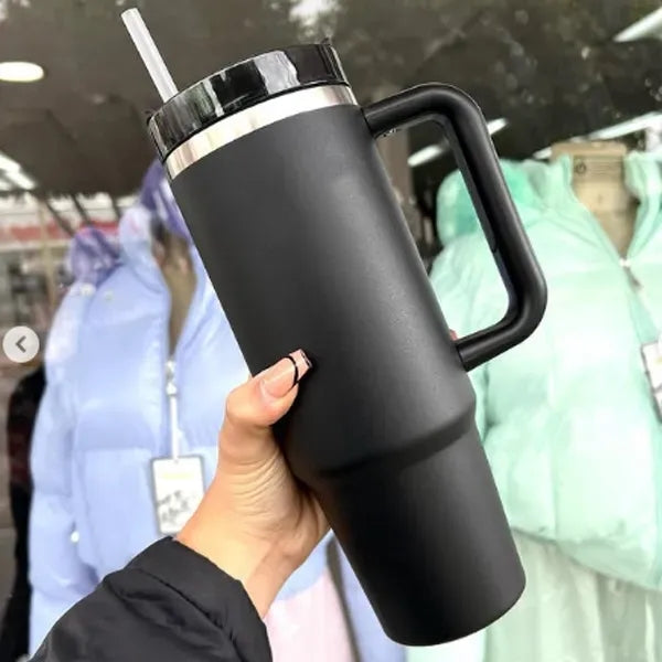 40 oz Insulated Stainless SteelTumbler W/Twist On 3-Way Lid