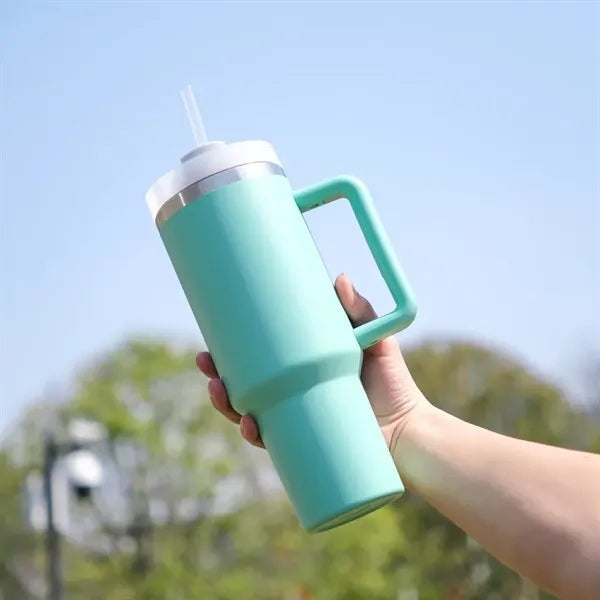 40 oz Insulated Stainless SteelTumbler W/Twist On 3-Way Lid