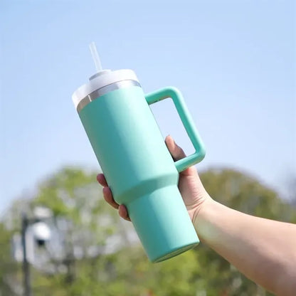40 oz Insulated Stainless SteelTumbler W/Twist On 3-Way Lid