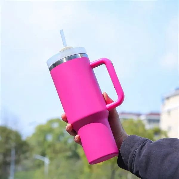 40 oz Insulated Stainless SteelTumbler W/Twist On 3-Way Lid