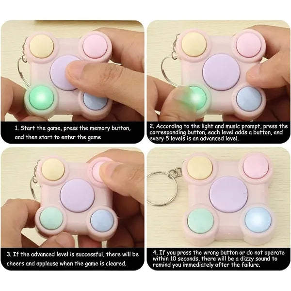 Portable Handheld Electronic Memory Game With Light Sound