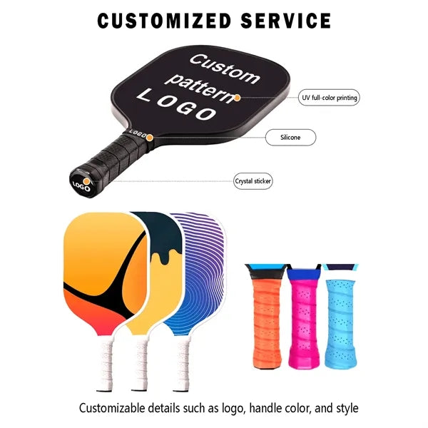 Customizable Pattern Carbon Fiber Pickleball Paddle
