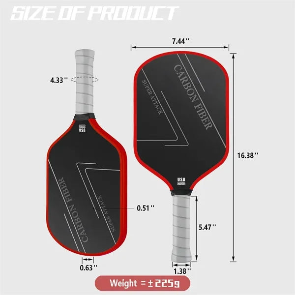 Customizable Pattern Carbon Fiber Pickleball Paddle