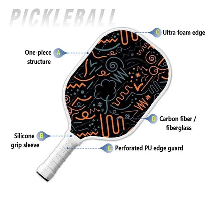 T300 Carbon Fiber Pickleball Paddle Set