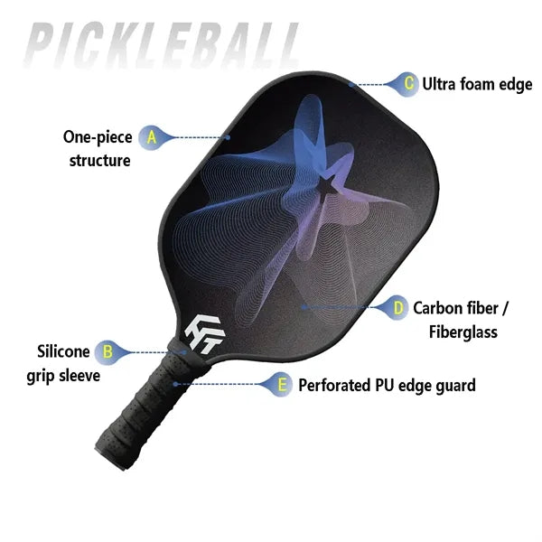Carbon Fiber Pickleball Paddle Set