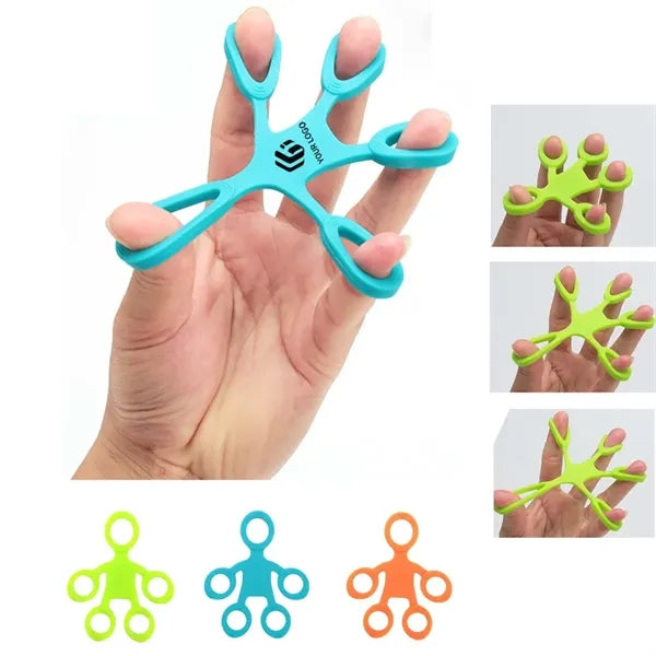 Creative Silicone Strength Pull Ring Five Finger Trainer