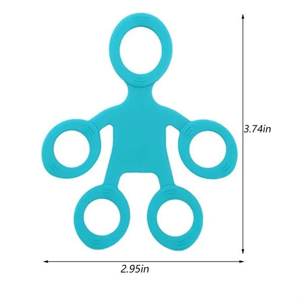 Creative Silicone Strength Pull Ring Five Finger Trainer