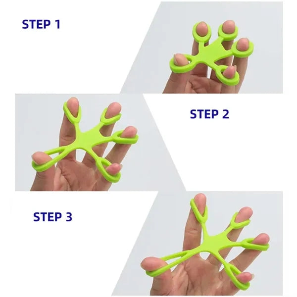 Creative Silicone Strength Pull Ring Five Finger Trainer